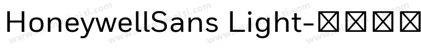 HoneywellSans Light字体转换